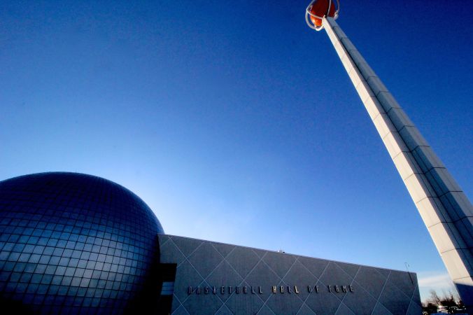 Springfield Naismith Memorial Basketball Hall of Fame outside 3