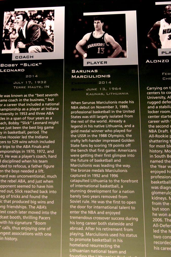 Springfield Naismith Memorial Basketball Hall of Fame sarunas marciulionis biography