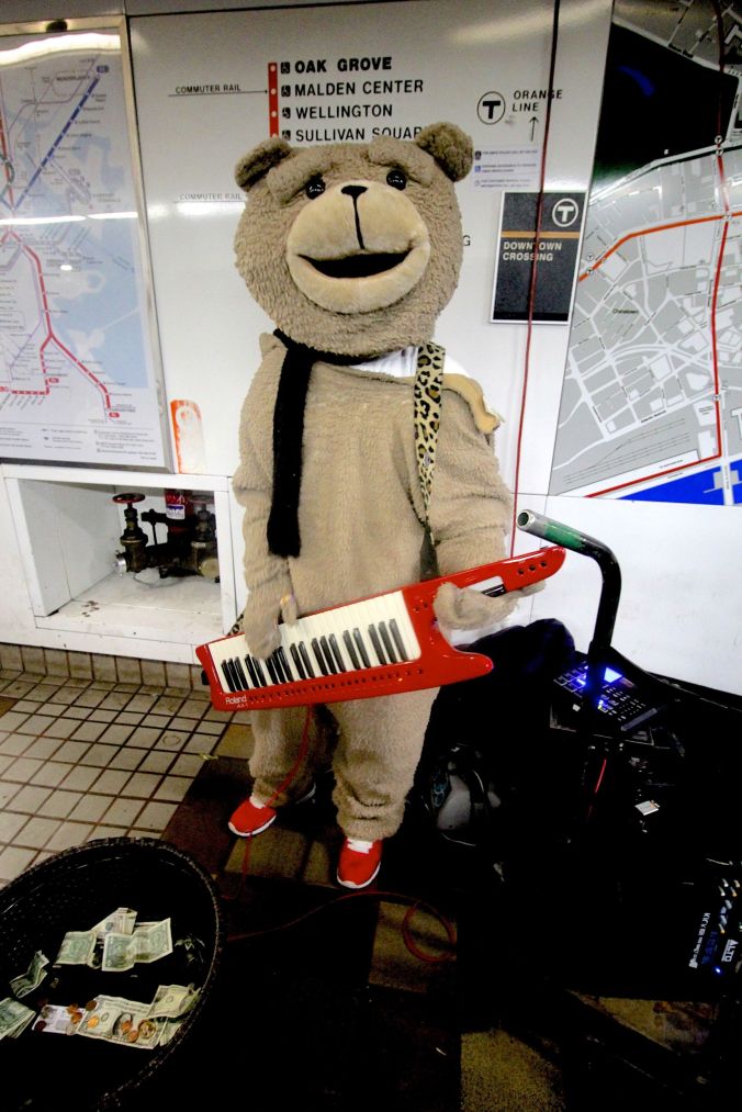 boston downtown crossing station keytar bear 5