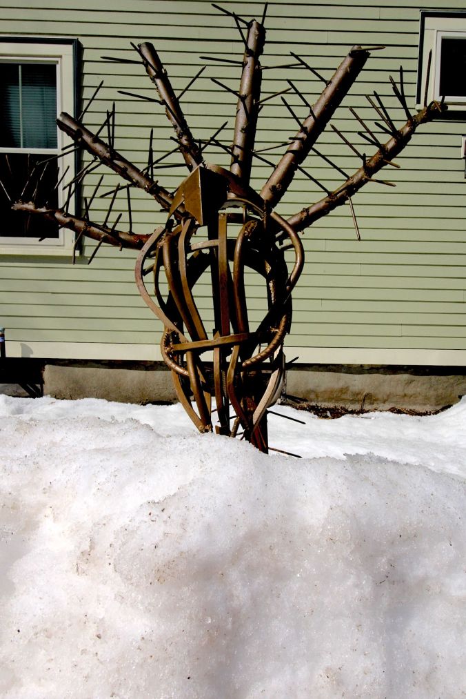 boston jamaica plain metal work place metal wire sculpture