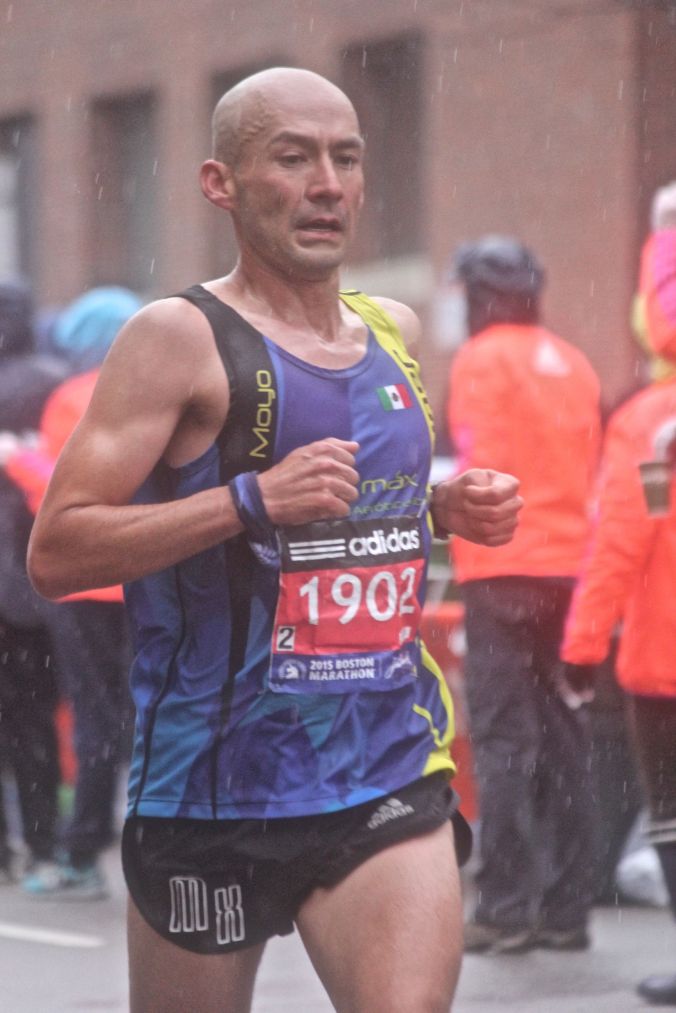 boston marathon april 20 2015 racer number 1902 rain
