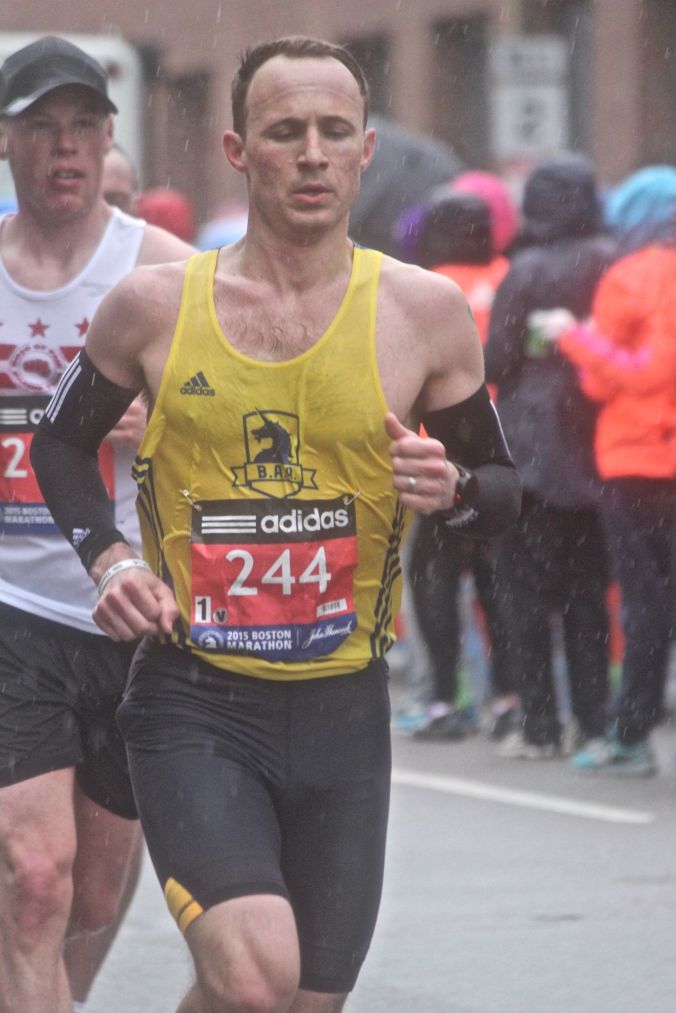 boston marathon april 20 2015 racer number 244 rain