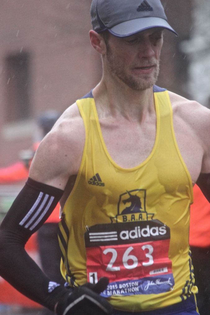 boston marathon april 20 2015 racer number 263 rain