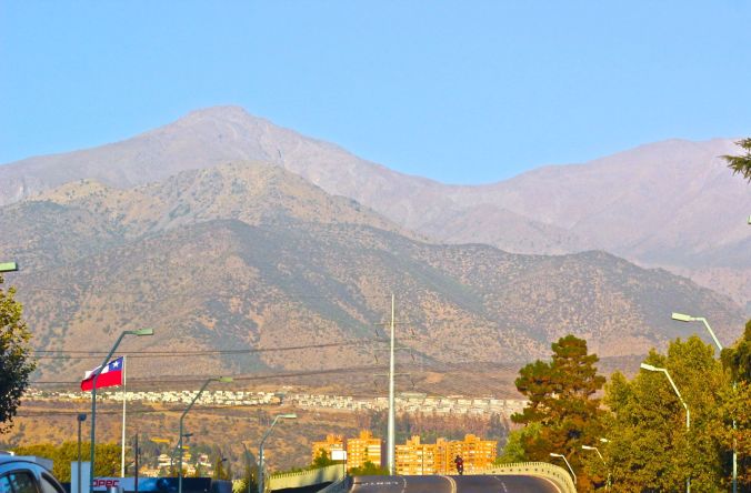 chile santiago andes view
