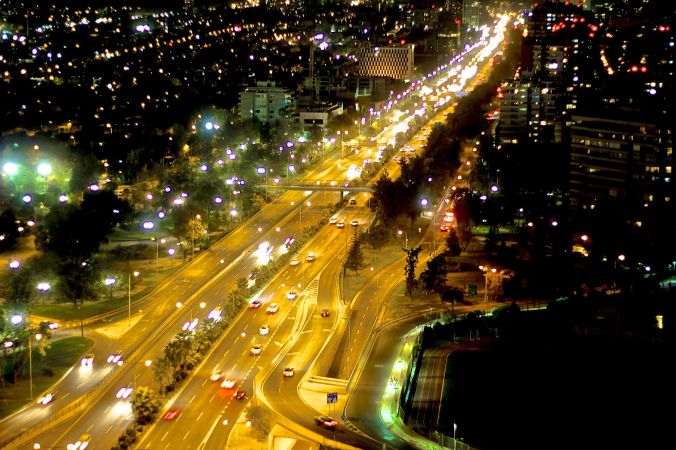 chile santiago night view 4