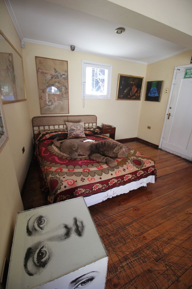 chile santiago pablo neruda house bedroom