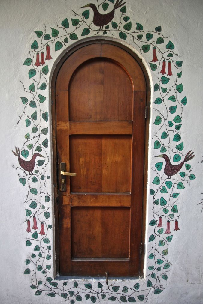 chile santiago pablo neruda house door mural 1