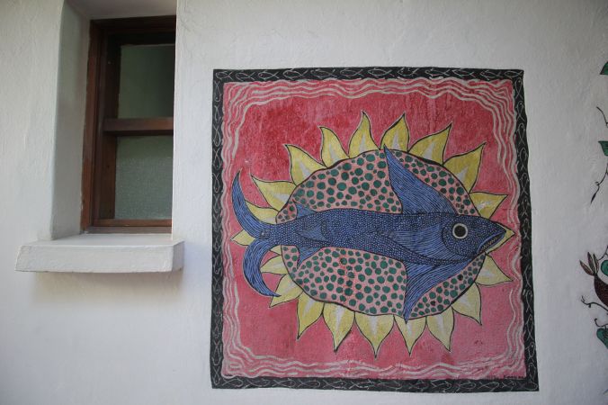 chile santiago pablo neruda house mural 2