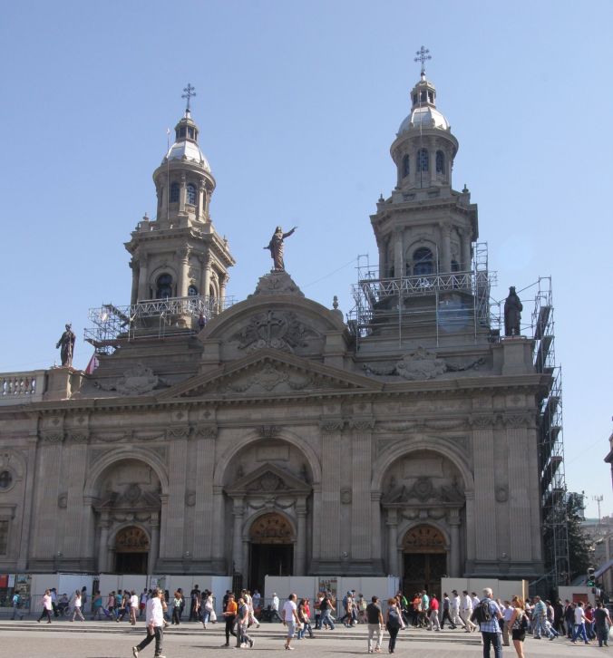 chile santiago plaza de armas cathedral