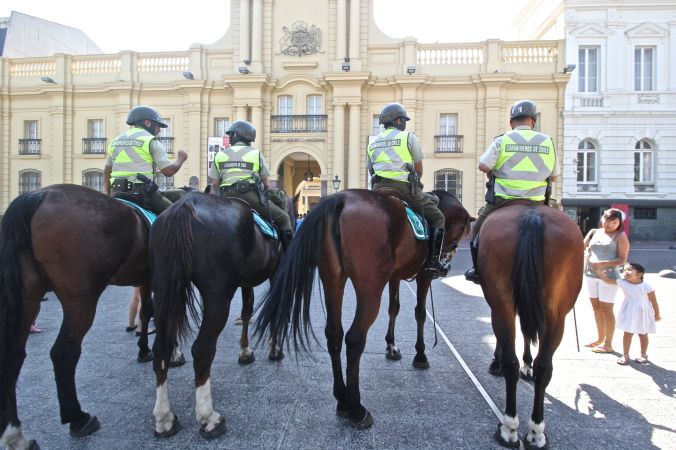 santiago chile national museum policemen