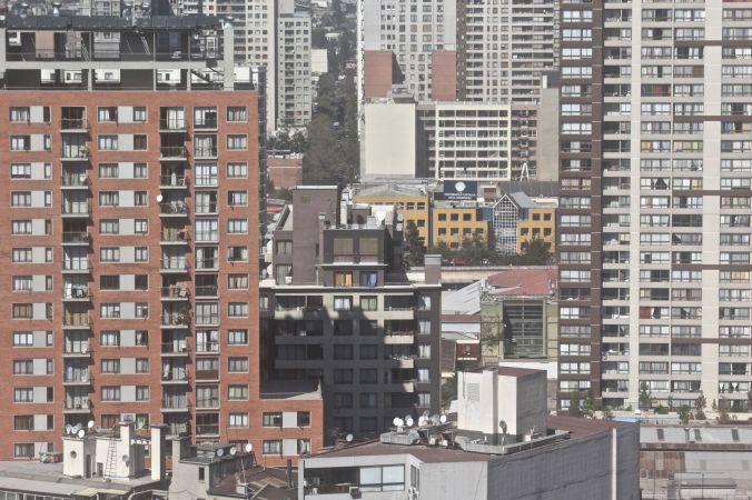 santiago chile santa lucia hill hill top view buildings 5