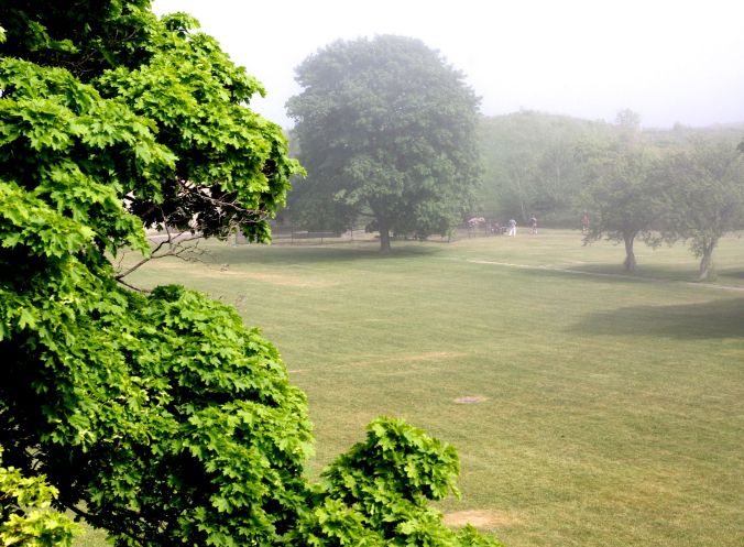 boston harbor island george's island fog 2