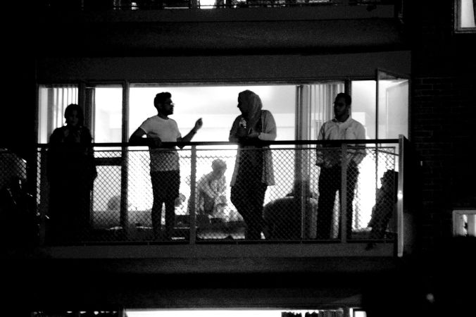 boston july 4th fireworks celebration cambridge building people