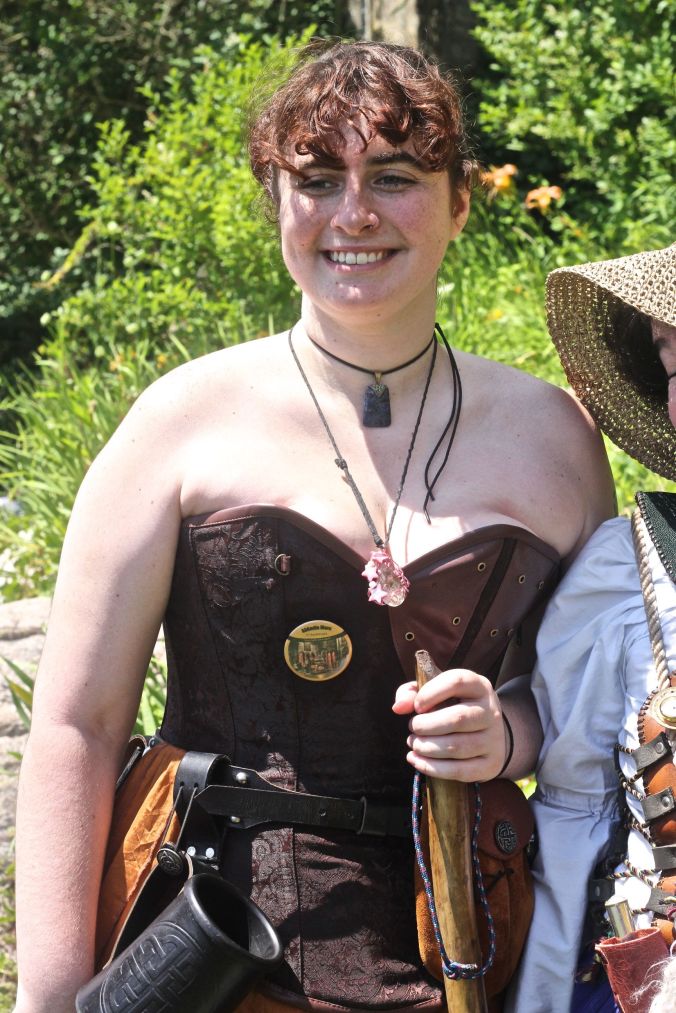 gloucester hammond castle renaissance fair woman in bustier