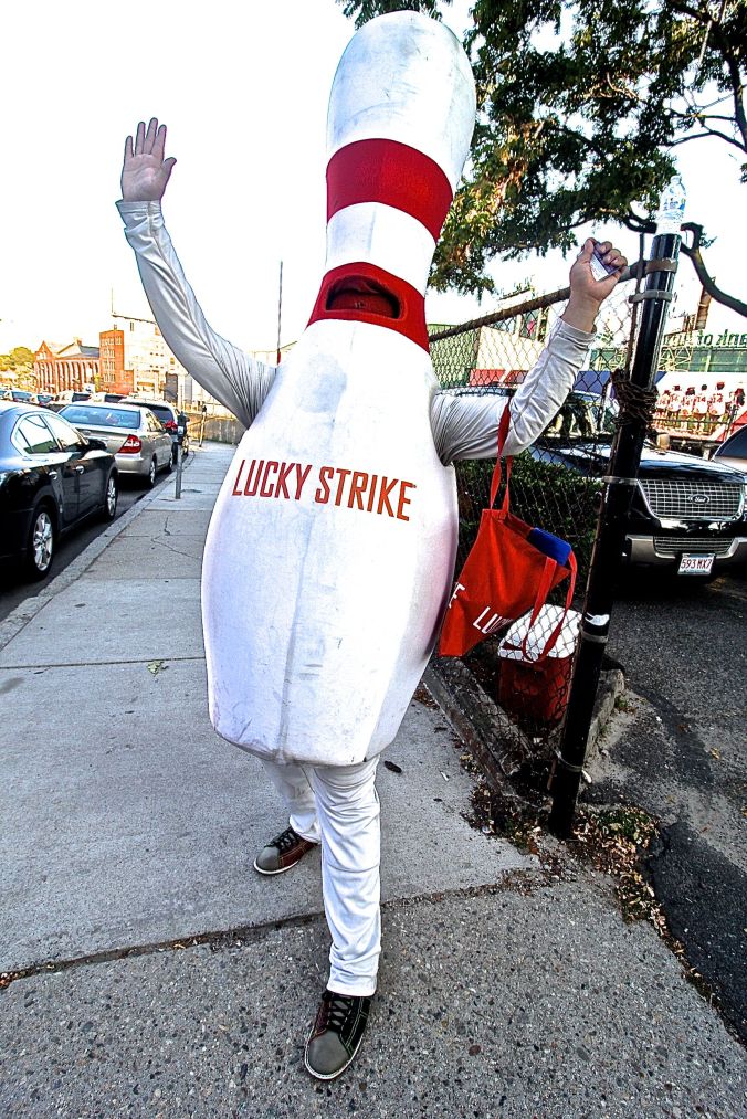 boston fenway park lucky strike bowling pin