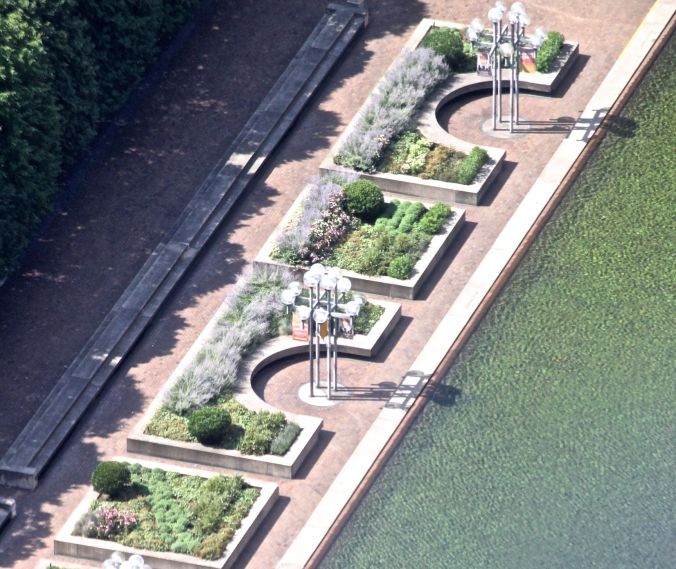 boston prudential center view above planters