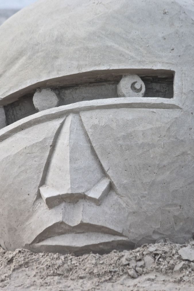 boston revere beach sand sculpture festival mask head