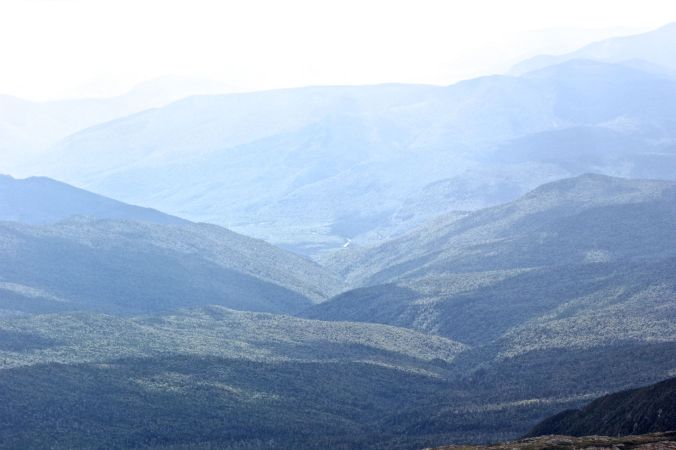 new hampshire presidential mountain range driving up mount washington 17