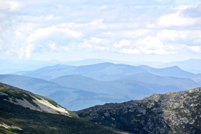 new hampshire presidential mountain range driving up mount washington 9