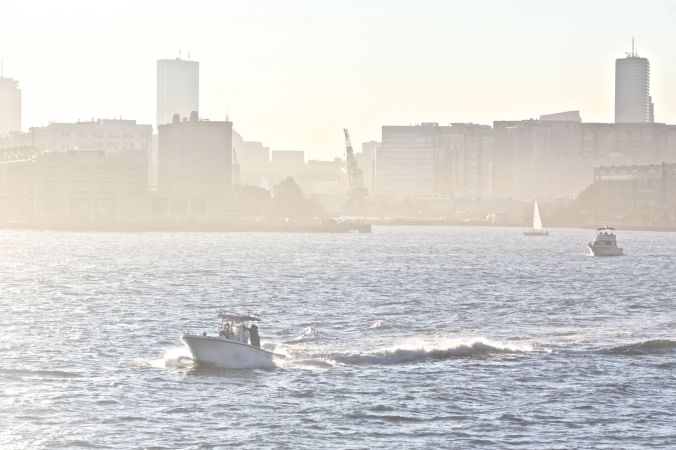 boston skyline sunset 2