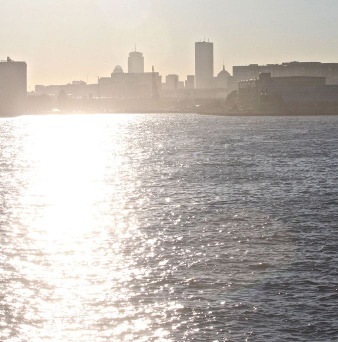 boston skyline sunset 3