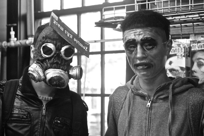 cambridge garment district friends with masks