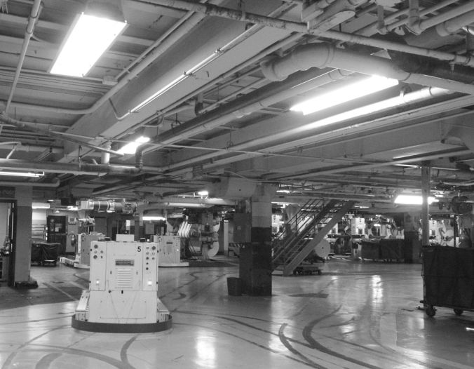 boston globe offices printing facility printing robot