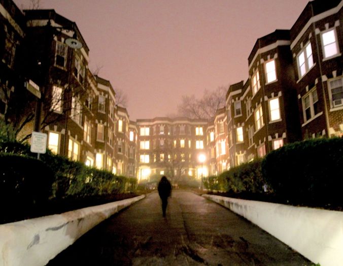 boston allston kelton street rain night 8