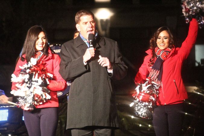 boston common christmas tree lighting december 3 2015 marty walsh