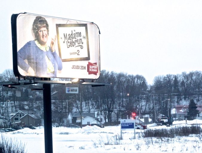 quebec city billboard madame lebrun