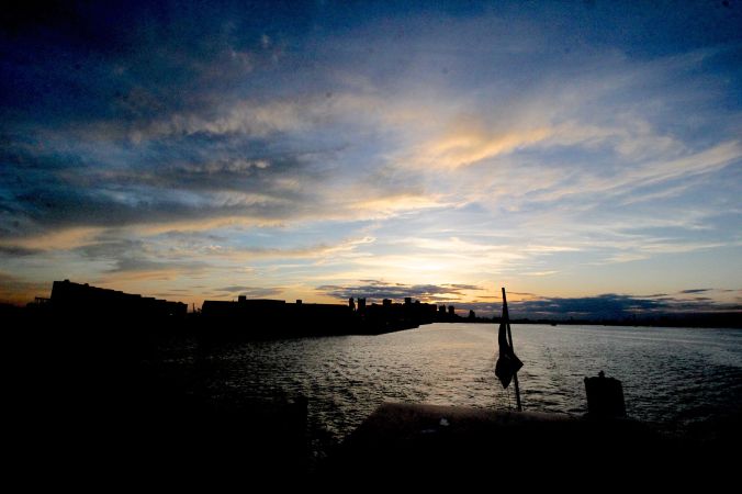 boston boat sunset view harbor