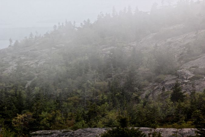 maine mount desert island cadillac mountain mist 2