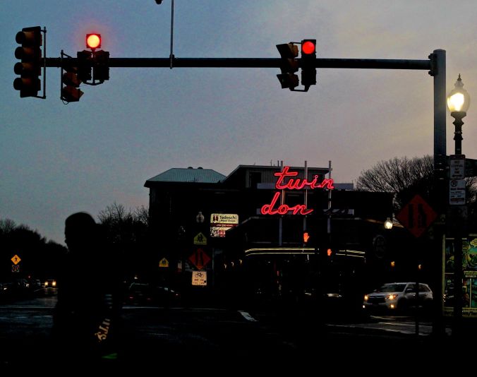 boston allston twin donuts sunset