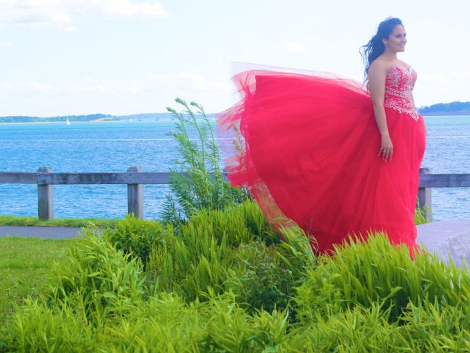 boston winthrop girl in red dress 2