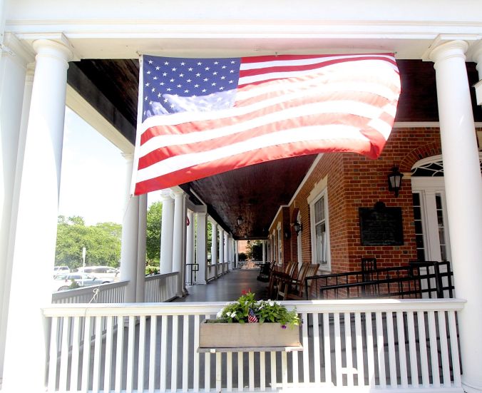 berkshires massachusetts lenox American flag