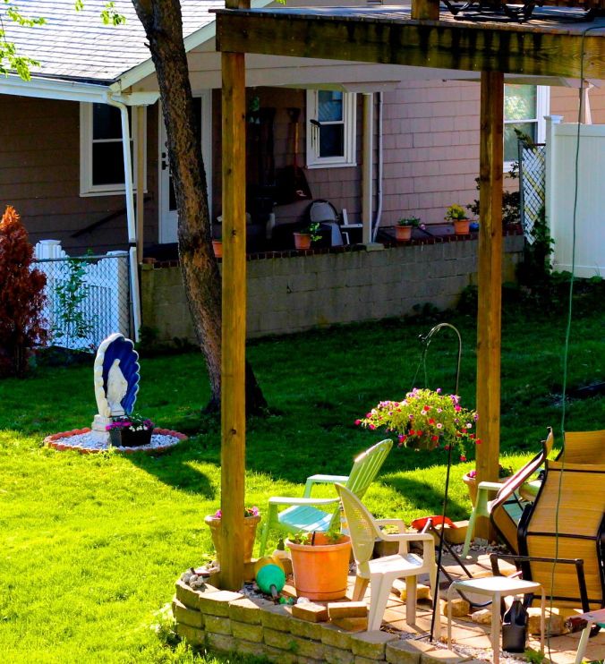 boston winthrop house backyard virgin mary