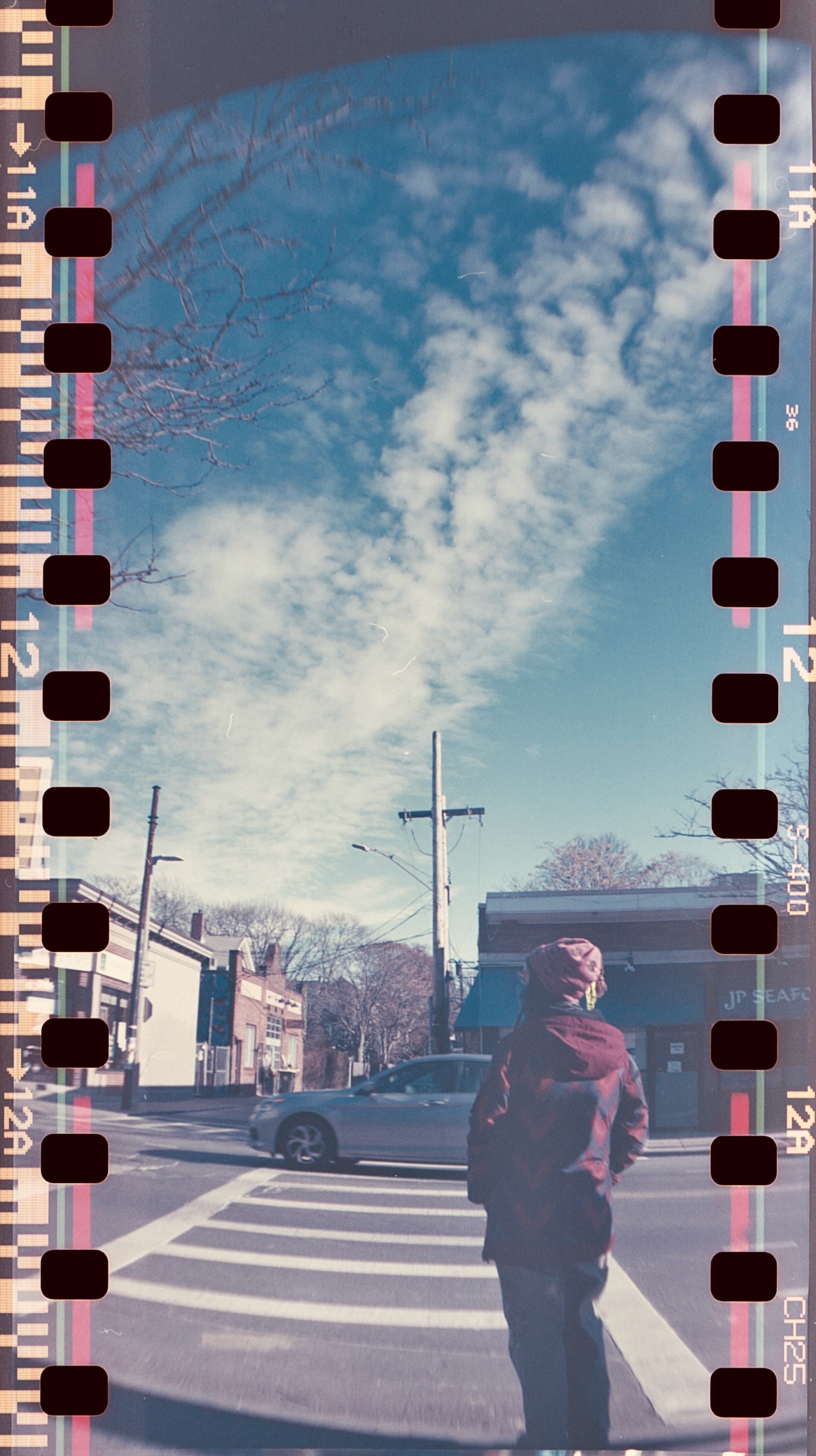 massachusetts jamaica plain centre street sprocket rocket photography fuji 400 sprocket holes 2
