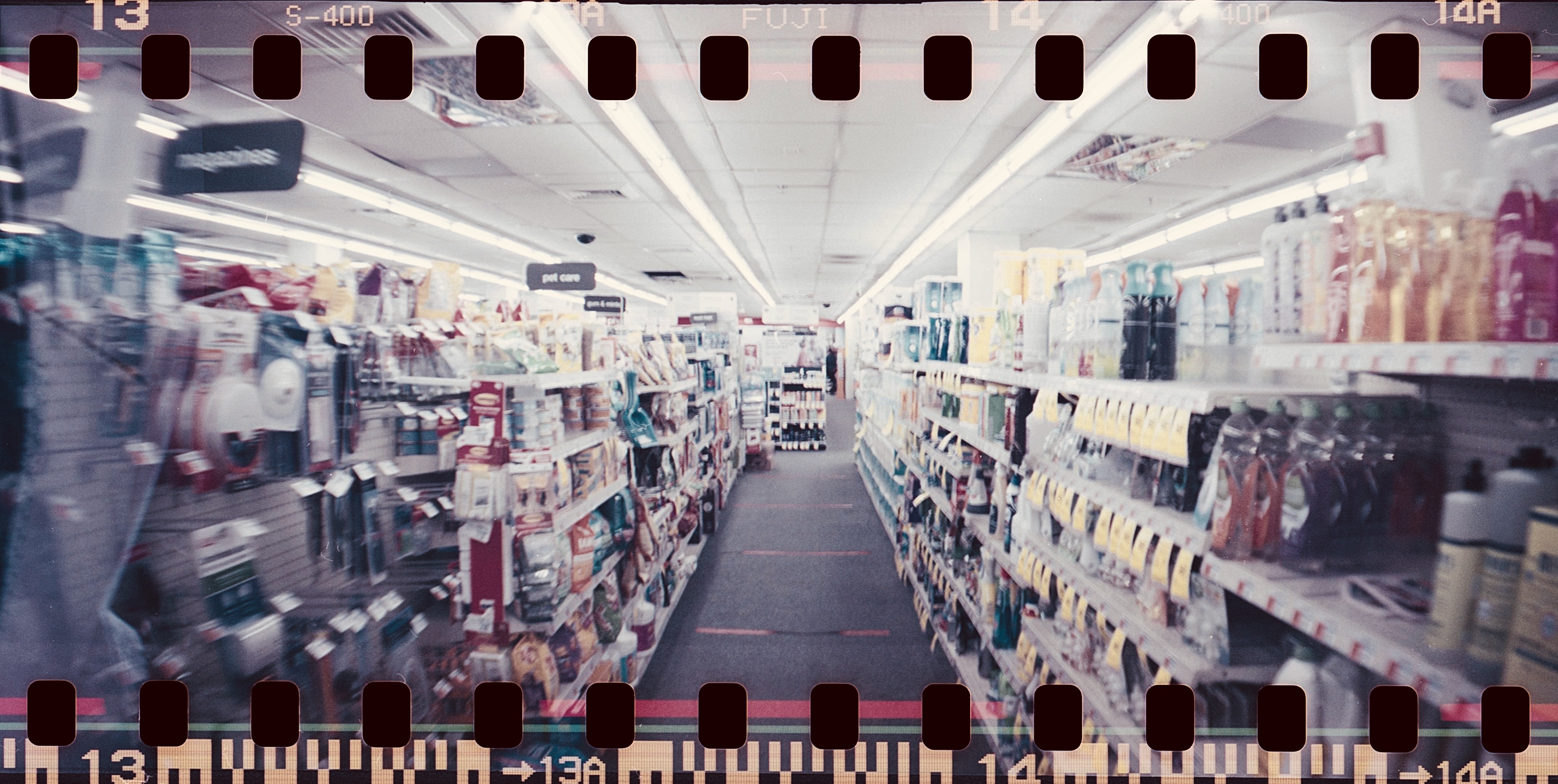 massachusetts jamaica plain cvs sprocket rocket photography fuji 400 sprocket holes 2