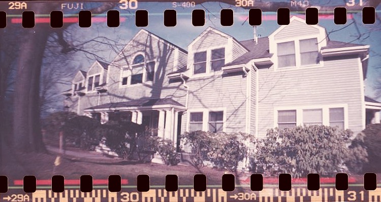 massachusetts jamaica plain jamaica pond house horizontal sprocket rocket photography fuji 400 sprocket holes 2
